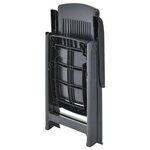 vidaXL Chaises inclinables de jardin lot de 2 Plastique Anthracite