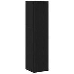 vidaXL Étagères d'angle Chêne noir 33 x 33 x 132 cm Bois d'ingénierie