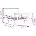 vidaXL Cadre de lit sans matelas 120x200 cm bois de pin massif