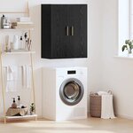 vidaXL Meuble mural Noir 69 5 x 34 x 90 cm Bois d'ingénierie