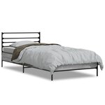 vidaXL Cadre de lit sans matelas sonoma gris 90x190 cm