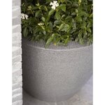 Capi Pot à plantes conique bas Arc Granite 60x48 cm Anthracite