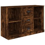 vidaXL Buffet chêne fumé 104 5x35 5x67 5 cm bois d'ingénierie