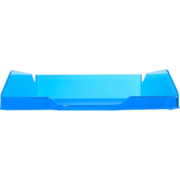 Corbeille À Courrier Combo Midi Translucide Grainé Linicolor - Turquoise - X 6 - Exacompta