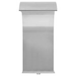 vidaXL Fontaine d'étang Acier inoxydable 45 x 30 x 65 cm Argenté