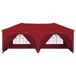 vidaXL Tente de fête pop-up 575 x 288 x 245 cm Bordeaux Tissu Oxford