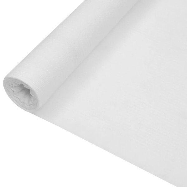 vidaXL Filet brise-vue Blanc 3 6x25 m PEHD 195 g/m²