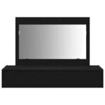 vidaXL Table de Toilette Noir 100 x 40 x 70 cm Bois d'ingénierie