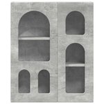 vidaXL Armoire suspendue avec étagère Gris béton 59 x 20 x 71 5 cm