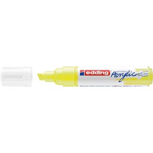 Marqueur acrylique large 5000 jaune fluOrescent 5-10 mm x 5 EDDING