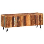 vidaXL Meuble TV 110x30x40 cm Bois massif de récupération
