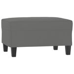 vidaXL Ensemble de canapés 3 Pièces coussins Gris foncé Tissu microfibre