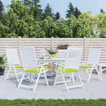 vidaXL Coussins de chaise de jardin lot de 6 vert vif 40x40x4 cm