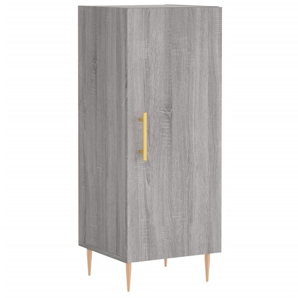 vidaXL Buffet Sonoma gris 34 5x34x90 cm Bois d'ingénierie