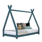 Lit tipi enfant NAKANA 90 x 160 vert pétrole