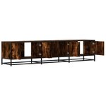 vidaXL Meuble TV chêne fumé 180x35x41 cm bois d'ingénierie