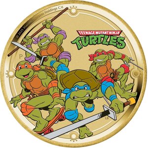 Pièce de monnaie en Cupronickel 1 Dollar g 13.5 Millésime 2025 TEENAGE MUTANT NINJA TURTLES