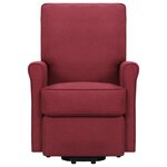 vidaXL Fauteuil de massage Rouge bordeaux Tissu