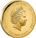 Pièce de monnaie en Or 100 Dollars g 31.1 (1 oz) Millésime 2021 Deadly Dangerous RED BELLIED BLACK SNAKE