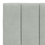 vidaXL Cadre de lit sans matelas Hanko gris clair 180x200 cm velours