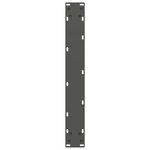 vidaXL Pieds de table à manger en U 2 pièces Anthracite 70 x (72-73) cm Acier