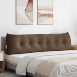 vidaXL Coussin de Dos Marron 180 x 24 x 50 cm tissu