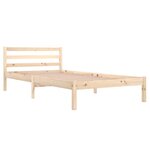 vidaXL Cadre de lit sans matelas bois massif de pin 100x200 cm