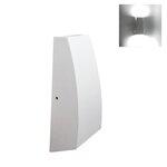 Applique murale led double faisceaux 7w ip44 blanc - blanc neutre 4000k - 5500k - silamp