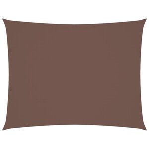 vidaXL Voile de parasol tissu oxford rectangulaire 2 5x4 m marron