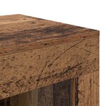 vidaXL Table d'appoint Bois ancien 60 x 40 x 65 cm Bois d'ingénierie
