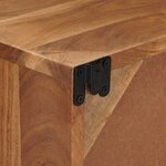 vidaXL Meuble TV avec stockage avec porte Naturel 105 x 30 x 22 5 cm