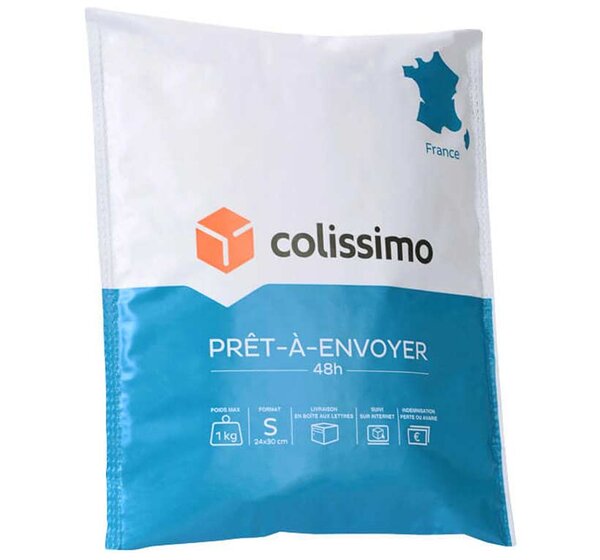 Colissimo Prêt-à-Envoyer France - Pochette Souple - 1 kg