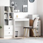 vidaXL Bureau Blanc 70 x 40 x 76 cm Bois d'ingénierie