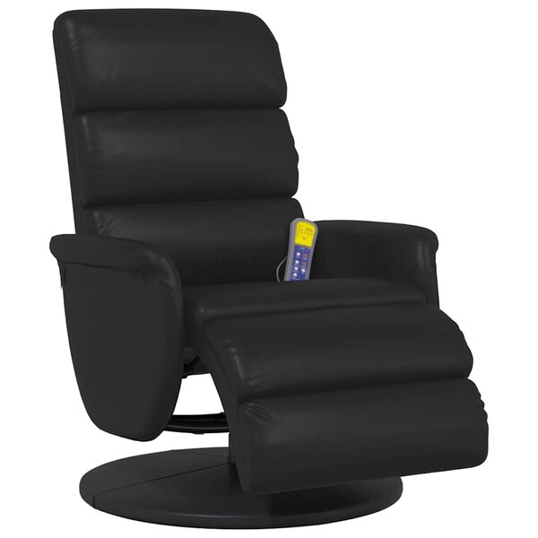vidaXL Fauteuil de massage inclinable Noir 71 x 98 x 106 cm