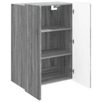 vidaXL Armoire Murale Sonoma gris 66 x 34 5 x 92 cm Bois d'ingénierie