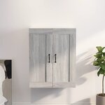 vidaXL Armoire murale suspendue Sonoma gris 69 5x32 5x90 cm