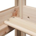 vidaXL Ensemble de lit et de banc avec toit sans matelas 90x190 cm