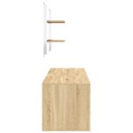 vidaXL Ensemble de meubles salle de bain 5 Pièces chêne bois d'ingénierie