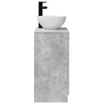vidaXL Meuble de salle de bain avec évier Gris béton 54 x 35 x 83 cm