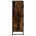 vidaXL Buffet haut chêne fumé 68x35x106 5 cm bois d'ingénierie métal