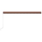 vidaXL Auvent rétractable automatique 600x300 cm Orange et marron