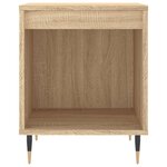 vidaXL Tables de chevet 2 Pièces chêne sonoma 40x35x50 cm bois ingénierie