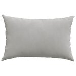 vidaXL Coussins de canapé 2 Pièces Gris clair 60 x 40 cm tissu