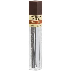 Etui de 12 mines HI POLYMER SUPER 0 3 mm - H x 12 PENTEL