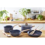 TEFAL G2667702 NATURAL FORCE poele profonde 26 cm, revetement antiadhésif Mineralia+, tous feux dont induction
