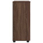 vidaXL Cabinet de salle de bain Chêne marron 60 x 35 x 80 cm