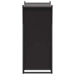 vidaXL Portant de bois chauffage noir 69 5x35x81 cm