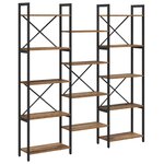 vidaXL Étagère Bois ancien 156 x 25 x 167.5 cm Bois d'ingénierie