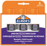 Elmer's stic bâtons de colle violette  devient transparente en séchant  lavable et adaptée aux enfants  6g x 3