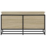 vidaXL Boîte de rangement avec couvercle chêne sonoma bois ingénierie